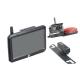 High Brightness DVR Wireless Reverse Camera System Metal Material Black Color