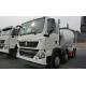 8 CBM 336 HP Concrete Mixer Truck In White Color With 300L Fuel Tank