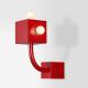 Modern Bedroom Bedside Lamp Red Color Creative Light Wall Lamp For Living Room