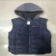 Men's Navy Utility Gilet Vest 100% Polyester Padded Vest With Hood