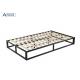 Q235 Iron Bed Box Frame , Queen Bed Frame No Box Spring Needed