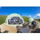 Luxury Camping Site Geo Dome Tent , Transparent Dome Tent 30 Square Meters House Family Hotels Tent