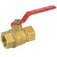 2 Piece Full Port Thread Connection 600WOG Brass Material Ball Valve with Steam Trim