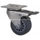 Stainless 2 40kg Plate Brake TPR Caster for Grey Color Application S2622-53