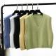 ODM V Neck Solid Bespoke Sweaters Vests High Elastic Knitted Sleeveless Sweater
