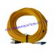 Duplex SM G.655 optical fiber patch cord FC / UPC - LC / UPC For Telecoms