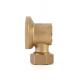 Compression Brass Tube Fitting Push Connector Natural Color