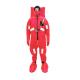 Insulated Fishing Flotation Suit , Marine Red Color Life Saving Equipment