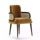 Modern French Style OEM Nordic Dining Chair Rattan Negotiation