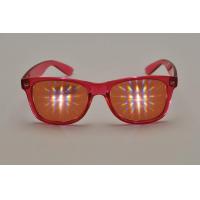 Orange 3D Fireworks Glasses With Amber Diffraction Grating Film