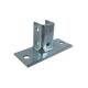 Steel Square Post Base Connector 6x6 4x4 Carbon Steel Q235 8 Hole Double Stud Corner