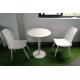 Elegant Steel Plastic Leisure Garden Folding Table And Chairs 3 Pieces