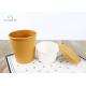 Soup Cups Takeaway Food Containers Brown / White Paper With Lids