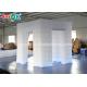 Inflatable Party Tent Portable 3 Doors LED Inflatable Cube Photo Booth With 17 Colors Changing Lights