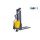 Easy Operating Super Light 1000kg Semi - Electric Stacker , Standard Fixed Forks