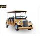 Classic Type Electric Club Car Utility Vehicle With Golden Yellow Color , 8 Seat