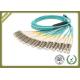 MTP MPO TO LC Fiber Optic Patch Cord , Multimode Fibre Patch Leads