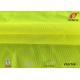 Breathable 75D Hi Vis Fluorescent Material Fabric Yellow Coated FR Anti Static