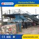 Y82-125 China horizontal Waste Paper Balers manual belting with feeding conveyor manufacturer