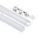 Slim Custom Length Milky Diffuser Decoration Corner LED Channel For Cabinet Light