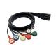 7 Lead Patient Holter Cable CBL 153+7 For Rozinn Holter Digital Recorder 153+