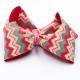 Decorative Butterfly Hair Bow Stripe Patterned Grosgrain Fabric Type