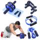 Exercise Wheel Roller Sets with Push Up Bar Jump Rope and Hand Grip Fitness Sports Set