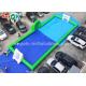 Inflatable Football Game Green Color PVC Commercial Inflatable Soccer Field 20*8m 2 Years Warranty