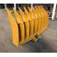 Wear Resistant Excavator Rake Bucket Attachment For Land Clearing