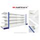 Multi Layer Retail Store Shelving With Humped Infill Panel For Pharmacy Stores