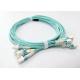 High Performance 12F Pre Terminated Multi Fiber Cables For LAN Premise