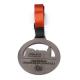 Custom Logo Marathon Running Medal Colorful Ribbon Zinc Alloy