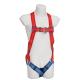 Red/Blue Polyester SB113 Full Body Safety Harness for Fall Protection 100% Polyester