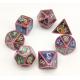 Nontoxic Luxury Metal RPG Dice 7 Piece Set Hand Pouring Durable
