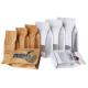 Custom White Kraft Paper Packaging Bags Eight Sides Seal Matt Varnish For Display