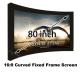 Full HD 80 Arc Fixed Frame 3D Projector Screen 16:9 Ratio Cinema DIY Projection Screen