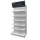 Factory Customized Size Thickness Color white display super market racks gondola rack exhibition shelf with light box