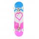Blueprint Skateboards Spray Heart Pink / Blue Mini Complete Skateboard - 7.25 x 31.125