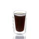 6oz Hot Selling High Borosilicate Handle Heat Resistant Double Wall Clear Coffee Glass