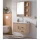 Pvc Bathroom Vanity With Mirror Cabinet , Wall Mounted Vanity Units CE ISO