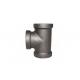 3 / 4 Inch Pipe Connector Malleable Iron Tee Cast Iron Threaded Fittings