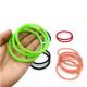 Waterproof gaskets Green Blue Colored Elastic Non-Toxic Food Grade Silicone Rings for sealing