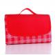Fashion Waterproof Portable Beach Mat With Color Stripe / Plaid Pattern