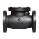 Cast Iron Dn40 Flanged Swing Check Valve Water Material Medium Temperature