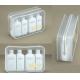 Custom Heat Seal PVC Clear Plastic Makeup Bag With Zipper toiletry packaging