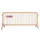 Height 1.1m X 2.2m Crowd Control Barrier | Orange Powder Coated | Removable Feet