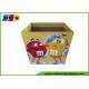 Point Of Sale Retail Cardboard Recycling Bins Display Stand For M&M Candies DB019