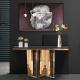 Multifunctional Modern Entryway Console Table Glossy Finish