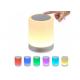 Color Changing Mini Wireless Bluetooth Speaker , Touch Control Night Light Bluetooth Speaker