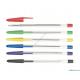 simple ball point pen in color barrel for school use,long writing length